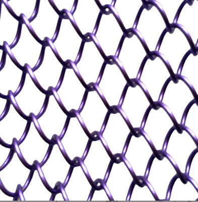 Easy installation Colourful Chain Link Mesh Drapery for Wall Cladding Curtain