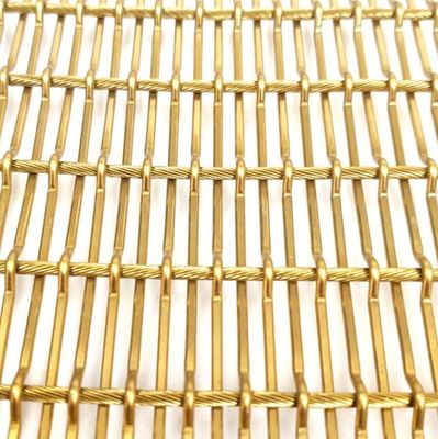 Διακοσμητικό συρμάτινο πλέγμα με μεταλλική πρόσοψη με επένδυση από ανοξείδωτο χάλυβα