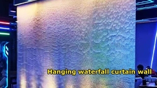 Εργοστασιακή προσαρμοσμένη κατασκευή από μεταλλικό συρμάτινο πλέγμα Waterfall Wall Water Χαρακτηριστικό τοπίο νερού κουρτίνα