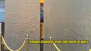 Κουρτίνα νερού από ανοξείδωτο χάλυβα Μεταλλικό Διχτυωτό Πηνίο