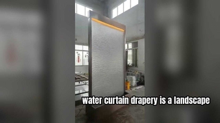 Εστιατόριο Ξενοδοχείο Διακόσμηση Led Light Steel Mesh Waterfall Wall Water Χαρακτηριστική κουρτίνα