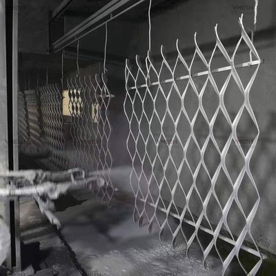 Διευρυμένη μεταλλική οθόνη με γαλβανισμένο σχέδιο διαμαντιού για διακοσμητικό πλέγμα