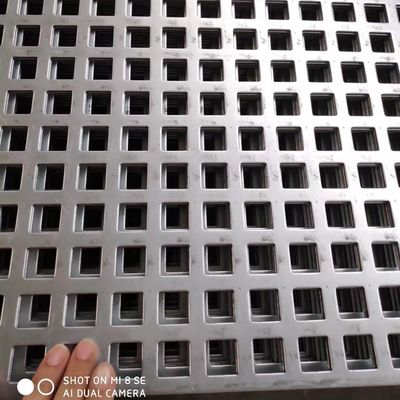 Αλουμίνιο Ζυγισμένο 2 mm τετραγωνικό διάτρητο φύλλο μετάλλου 4x8 πόδια