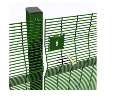 76.2x12.7mm Powder Coated 358 Airport Security Mesh Φράχτης Ζυγισμένο