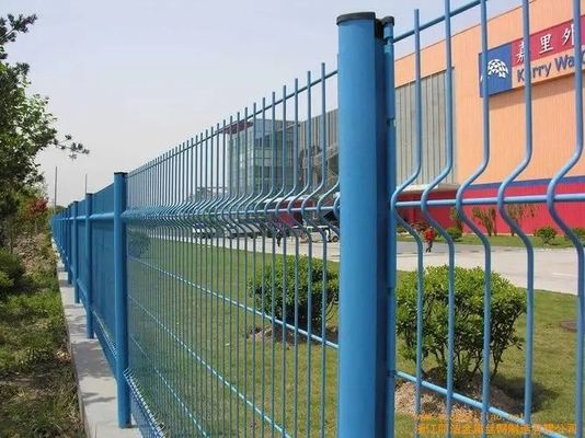 3D περίφραξη από μεταλλικό συρμάτινο πλέγμα με επίστρωση πούδρας 3D με τετράγωνο στρογγυλό στύλο
