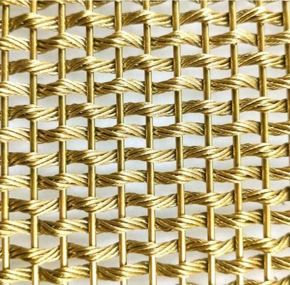 Διακοσμητικό συρμάτινο πλέγμα με μεταλλική πρόσοψη με επένδυση από ανοξείδωτο χάλυβα