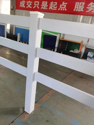 Φράχτης 3 σιδηροδρόμων από PVC βινυλίου