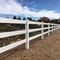 3 σιδηροτροχιές βαρύ βινυλικό φράχτη, άλογο φράχτη φάρμας PVC 1,2m ύψος