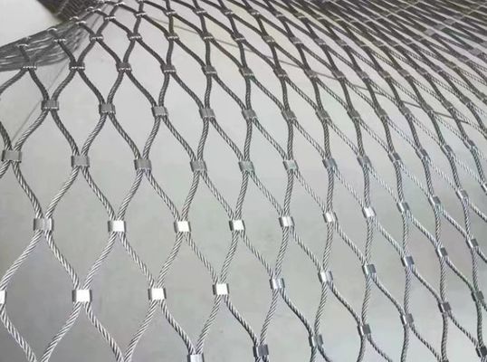 20x20mm Ατσάλινο σχοινί Wire Mesh Υψηλής αντοχής Διακοσμητικό Χειροδεμένο