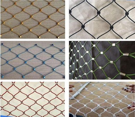 20x20mm Ατσάλινο σχοινί Wire Mesh Υψηλής αντοχής Διακοσμητικό Χειροδεμένο