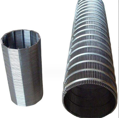 Johnson Filter Pipe Sand Control Συνεχής σχισμή σωλήνα σύρμα περιτύλιγμα Wedge σύρμα οθόνη
