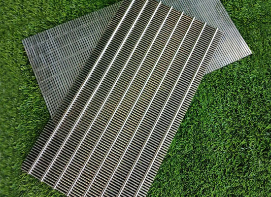 Φίλτρο πετρελαίου άμυλο Ζάχαρη Johnson Wedge Wire Slot Bend Curved Screen