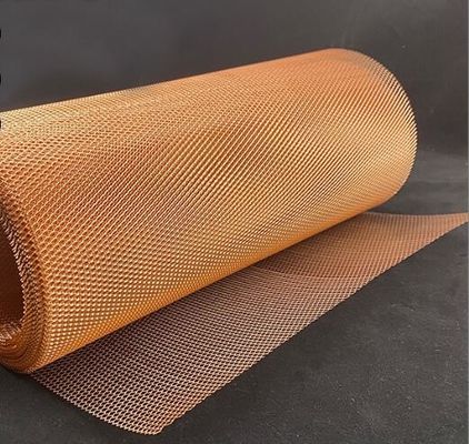 Διαμαντένιο σχήμα Μικρή τρύπα Επεκτεινόμενο φύλλο μεταλλικού πλέγματος Πρότυπο Αντικροσία χαλκού