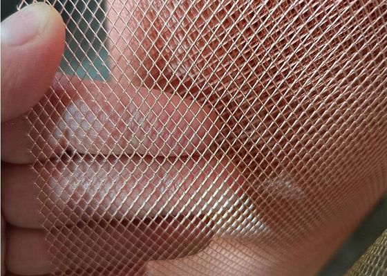 Διασταλμένο Μεταλλικό Πλέγμα Διαμαντιού Χαλκού για Θωράκιση EMI 0.02-4mm