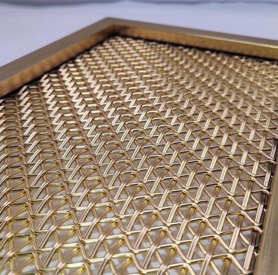 Διακοσμητική βούρτσα από ανοξείδωτο χάλυβα Αρχιτεκτονική υφασμένη πλέκη για διακόσμηση κουρτίνας δωματίου