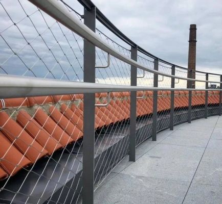 Ευέλικτο ανθεκτικό πλέγμα σχοινιών από ανοξείδωτο χάλυβα για σιδηροτροχιά γέφυρας και φράχτη ασφαλείας