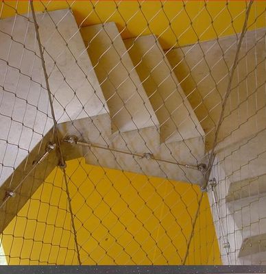 Προσαρμοσμένο ασημένιο πλέγμα σκοινιών από ανοξείδωτο χάλυβα ανακυκλώσιμο συντήρηση δωρεάν για αρχιτεκτονική προστασία