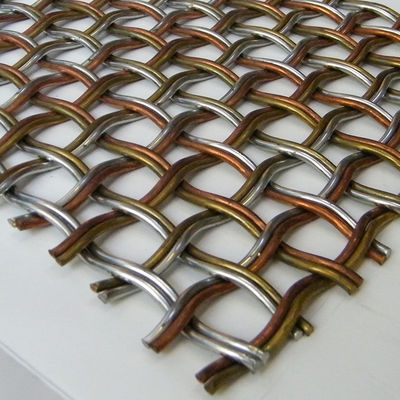 Διακοσμητικές συρμάτινες γρίλιες από ανοξείδωτο ατσάλι από υφαντό μεταλλικό πλέγμα για πόρτες ντουλαπιών