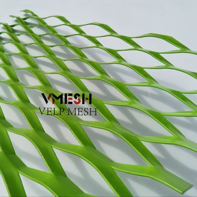 Προσαρμοσμένο Powder Coated Wall Cladding Επεκτεινόμενο Metal Facade Mesh