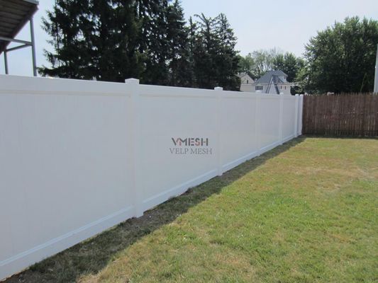 Φράχτης ιδιωτικότητας PVC λευκός 6x8ft για αυλές
