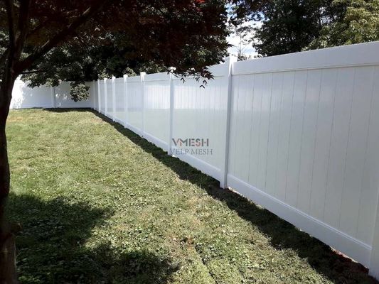 Ανθεκτικός φράχτης κήπου PVC ιδιωτικότητα βαρέα λευκά πάνελ