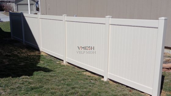 Λευκό βινύλιο Privacy Fence Panel 6x8ft Virgin υλικό