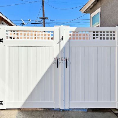 6Ft εξωτερικός κήπος λευκό φθηνό PVC βινυλίου πλέγματος φράχτη ιδιωτικότητας
