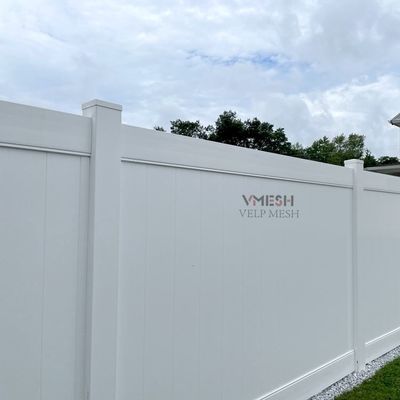 6Ft εξωτερικός κήπος λευκό φθηνό PVC βινυλίου πλέγματος φράχτη ιδιωτικότητας