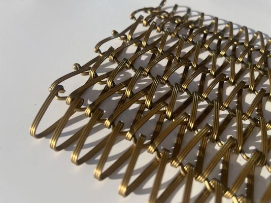 Διακοσμητικές γρίλιες συρμάτινες Αρχιτεκτονικό επίπεδο συρμάτινο πλέγμα Πρεσαριστό υφαντό συρμάτινο πλέγμα