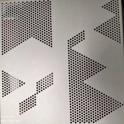 Προσαρμοσμένο σχεδιασμό στρογγυλό τριγωνικό τρύπα αλουμινίου ανοξείδωτου χάλυβα διάτρητο φύλλο για διακοσμητικό πλέγμα