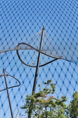 Εύκαμπτο Δίχτυ Καλωδίων από Ανοξείδωτο Ατσάλι, Πλέγμα από Συρματόσχοινο για Κάγκελα, Προστατευτικό Δίχτυ για Κάγκελα