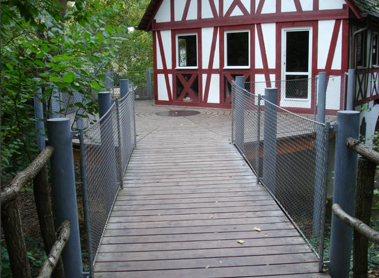 Εύκαμπτο πλέγμα από ανοξείδωτο χάλυβα με σχοινί, σε σχήμα διαμαντιού, ανθεκτικό στην υπεριώδη ακτινοβολία και 10 χρόνια εγγύηση για φράχτη ασφαλείας