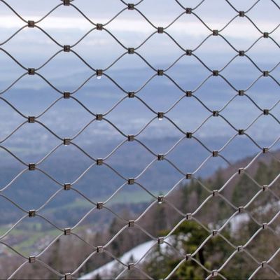 Εύκαμπτο πλέγμα από ανοξείδωτο χάλυβα με σχοινί, σε σχήμα διαμαντιού, ανθεκτικό στην υπεριώδη ακτινοβολία και 10 χρόνια εγγύηση για φράχτη ασφαλείας