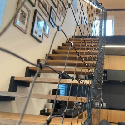 Ελαφρύς βάρος αντιτριβής φράχτης ασφαλείας ατσάλινο σύρμα σχοινί με σχήμα διαμαντένιας τρύπας