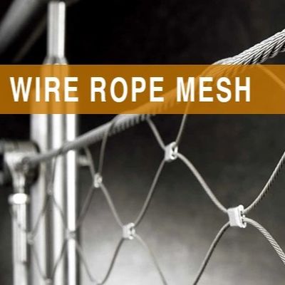 Διακοσμητικό Υφαντό Πλέγμα από Ανοξείδωτο Ατσάλι με Διάμετρο Σύρματος 1.5mm/2mm/2.5mm και Άνοιγμα Ματιών 25*25mm/30*30mm/50*50mm για Δικτυώματα Πτηνοτροφείων και Πλέγματα Ζωολογικών Κήπων