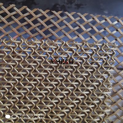 Προσαρμοσμένο Αντίκ Brass Φινίρισμα 1.5mm Πλεγμένο Πλέγμα από Ανοξείδωτο Χάλυβα για Πολυτελείς Εσωτερικούς Χώρους