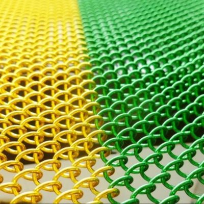 Εσωτερικός σχεδιασμός Αρχιτεκτονικό Διακοσμητικό πλέγμα κουρτινών με αλυσίδα που χρησιμοποιείται για γραφείο/ξενοδοχείο