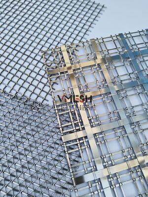 Αρχιτεκτονικά Κουρτίνες από Μεταλλικό Ανοξείδωτο Χάλυβα, Χαλκού, Χρυσού, Χάλκινου, Διακοσμητικά Υφαντά Μεταλλικά Πλέγματα για Εσωτερικούς Χώρους