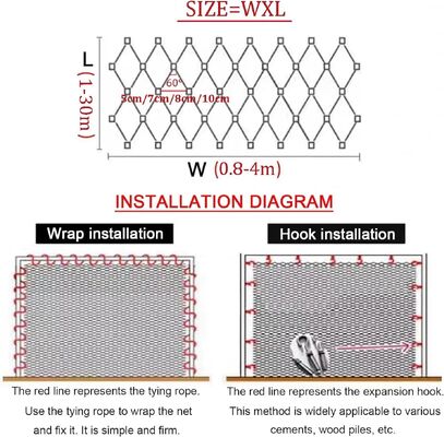 Architektonisches Drahtseilnetz für Geländerfüllungen und Fassadenverkleidungen