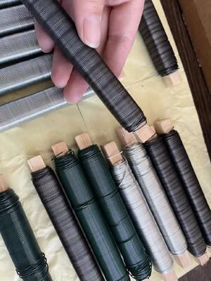 Floral decoration Craft Green Black Silver Golden Florist Spool Wire for Garden Craft