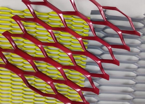 Προσαρμοσμένο Powder Coating Αλουμίνιο Επεκτεινόμενο Μεταλλικό Πλέγμα οροφή τοίχος προσώπου