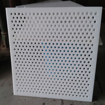 Λευκό διάτρητο πλέγμα PVC 0.3-10mm για τη βιομηχανία τροφίμων