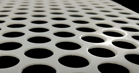 Λευκό διάτρητο πλέγμα PVC 0.3-10mm για τη βιομηχανία τροφίμων