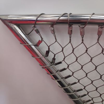 Σύρμα από ανοξείδωτο χάλυβα πλέγμα 2mm Διαμαντένιο άνοιγμα Ferrule για φράχτη ζωολογικού κήπου