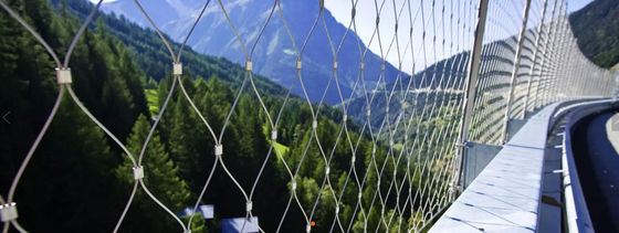 Σύρμα από ανοξείδωτο χάλυβα 3mm, πλέξη 7x7 για περίφραξη σε ζωολογικούς κήπους και αεροδρόμια