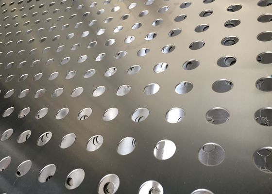 4 * 8ft ανοξείδωτο χάλυβα ευθεία στρογγυλή τρύπα μοτίβο διάτρητο φύλλο