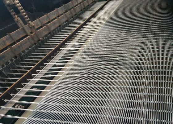Αρχιτεκτονικό πλέγμα από σκοινί από ανοξείδωτο χάλυβα για τοίχους κουρτίνας