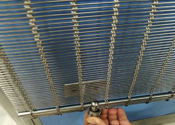Διακοσμητική κουρτίνα από συρμάτινο πλέγμα από ανοξείδωτο χάλυβα με επίστρωση πούδρας