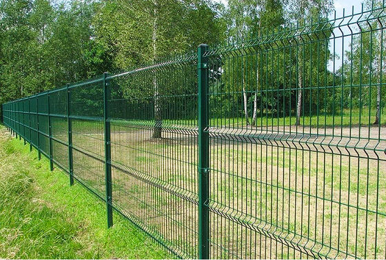 4mm PVC επικαλυμμένο συγκολλημένο συρματόπλεγμα Πίνακα πράσινο 6ft γαλβανισμένο