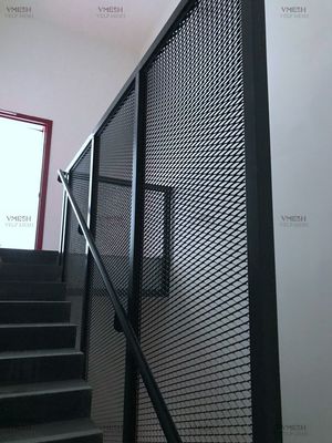 Με επίστρωση πούδρας χρώματος διαμαντένιο συρμάτινο πλέγμα υπερυψωμένο γαλβανισμένο διογκωμένο μέταλλο για φράχτη ασφαλείας εσωτερικού χώρου